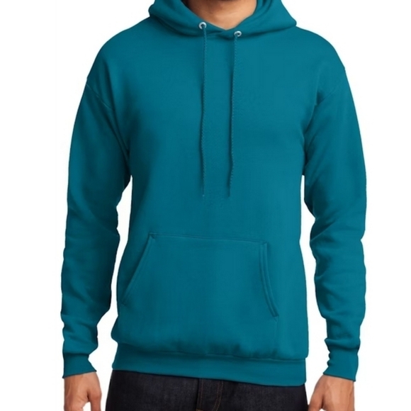 NWT Mens MILLTEX hoodie In TEAL/JADE. Large - Picture 1 of 13